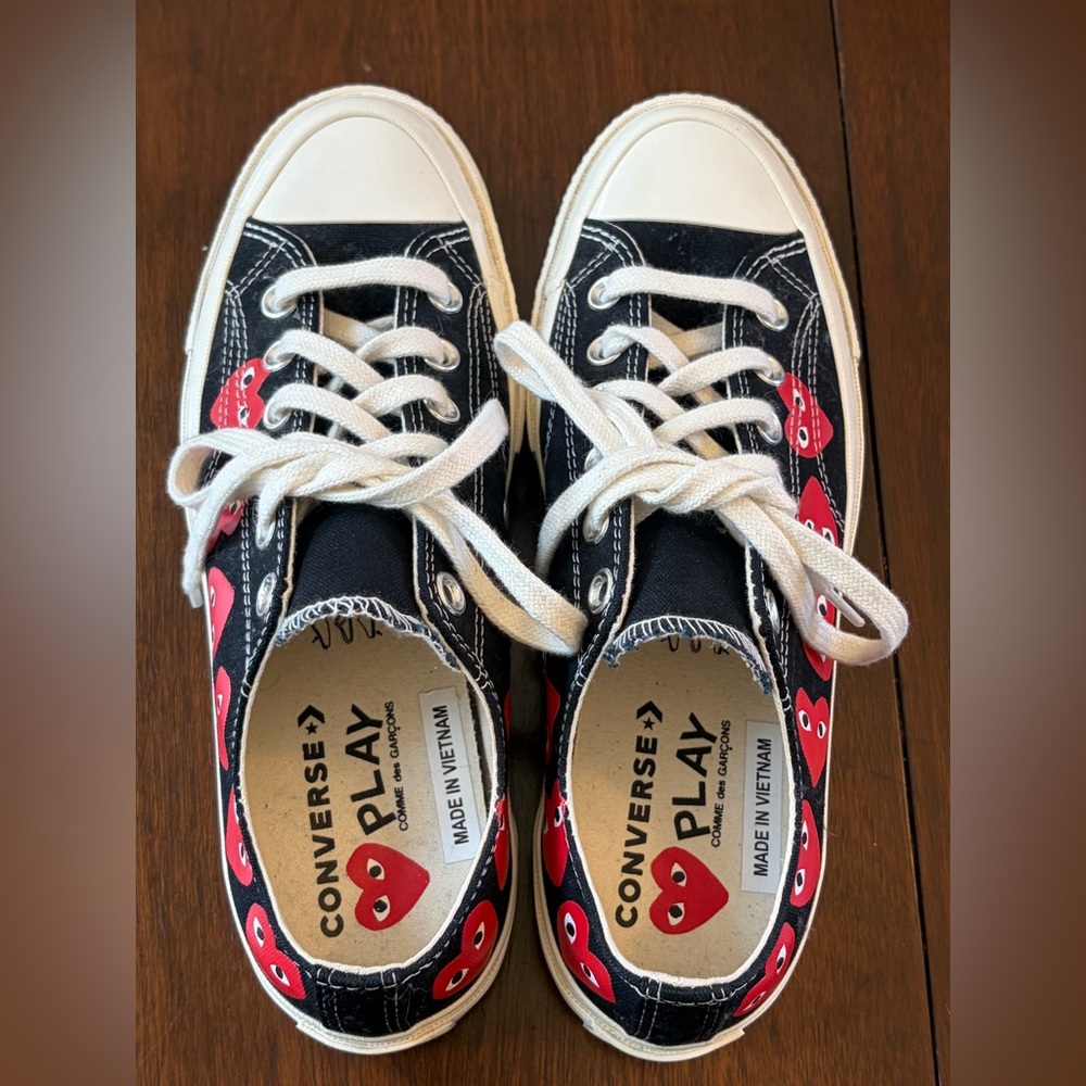 Comme des Garcons PLAY x Converse Chuck Low Multi Heart Black Red White Sneakers